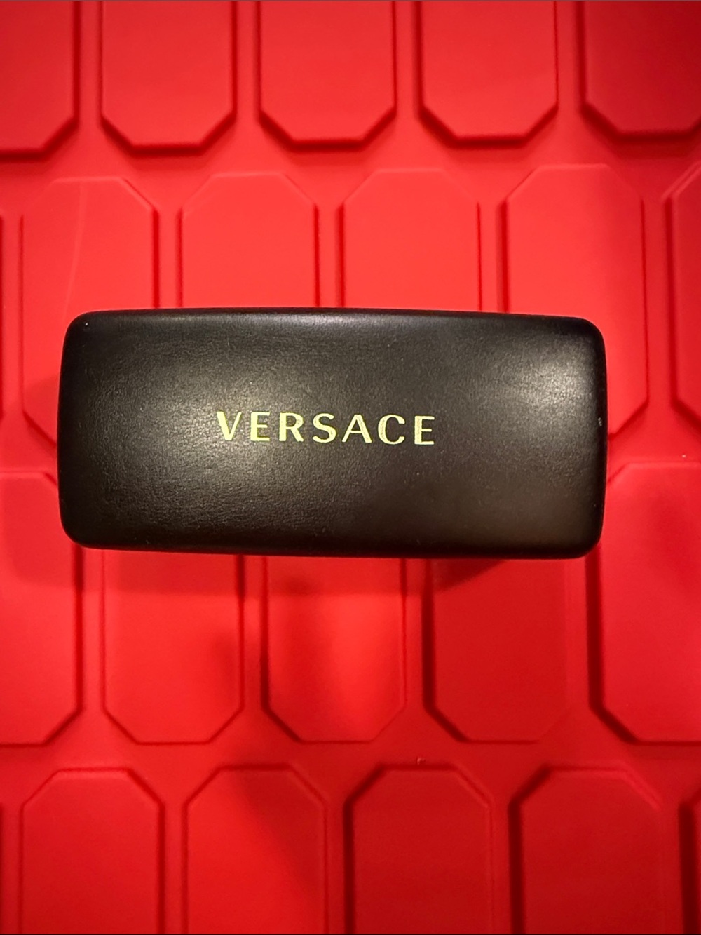 Versace Black and Gold Eyewear Case